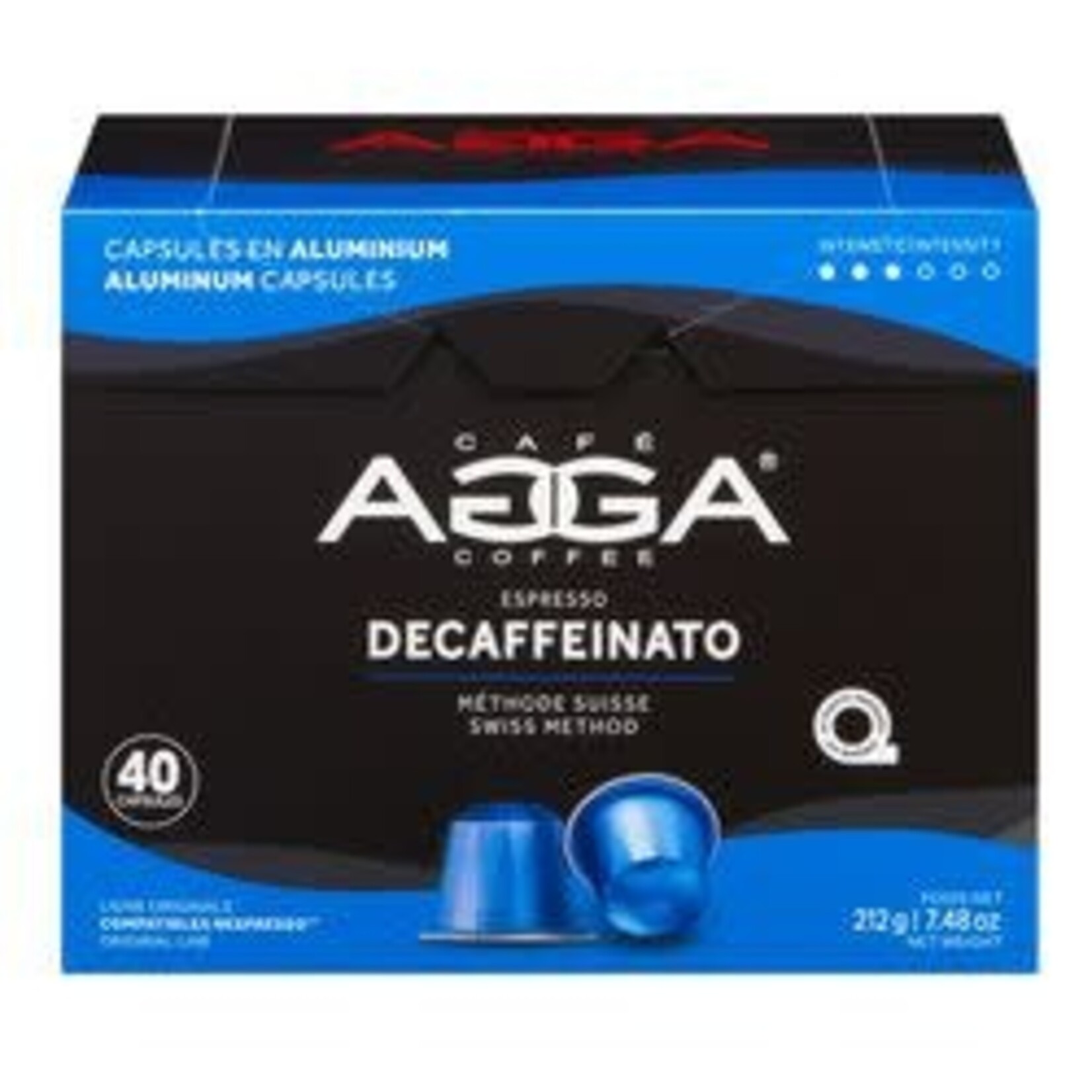 AGGA Decaffeinato 40 capsules Espresso