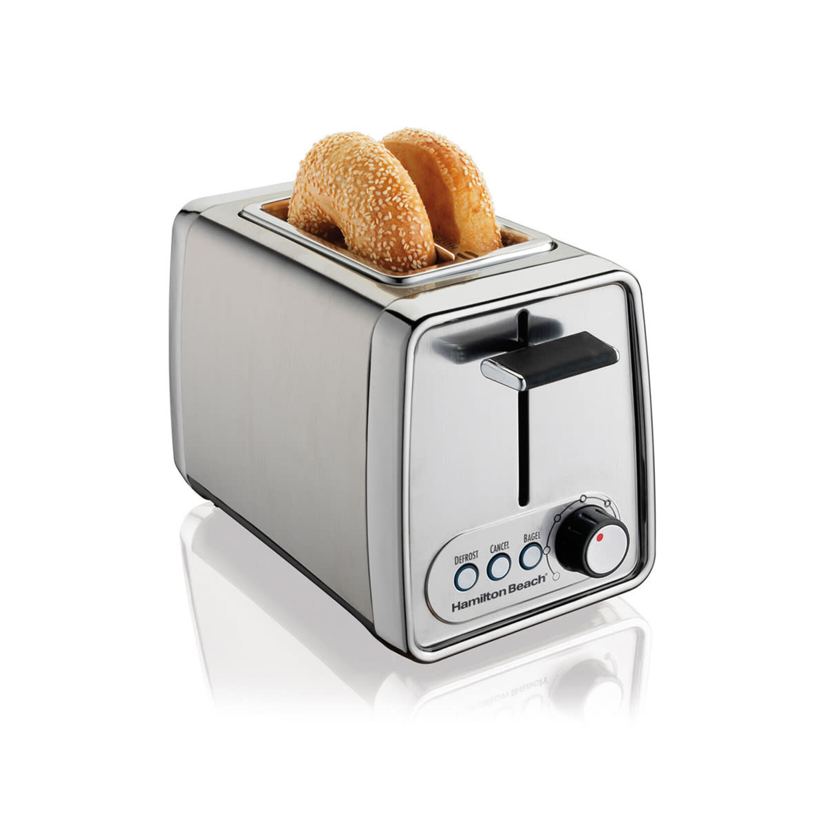 22791c  Toaster chrome  2 tranches Hamilton Beach