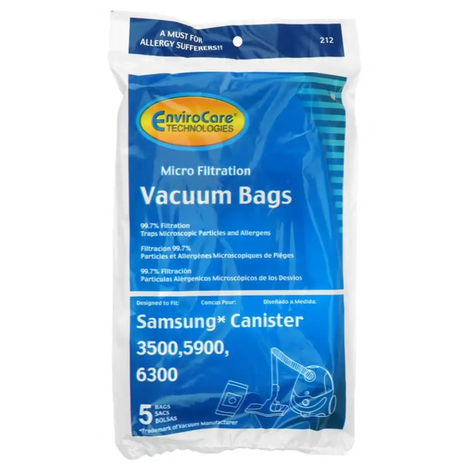 Trovac Sac - Paquet de 5 - Samsung et Shark SS1806
