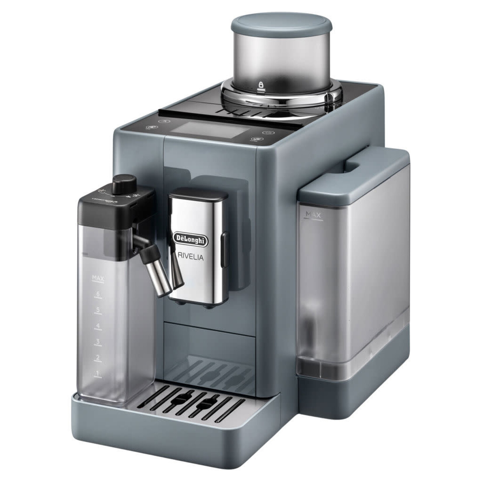Machine à espresso automatique avec mousseur à lait Rivelia - Gris EXAM44055G