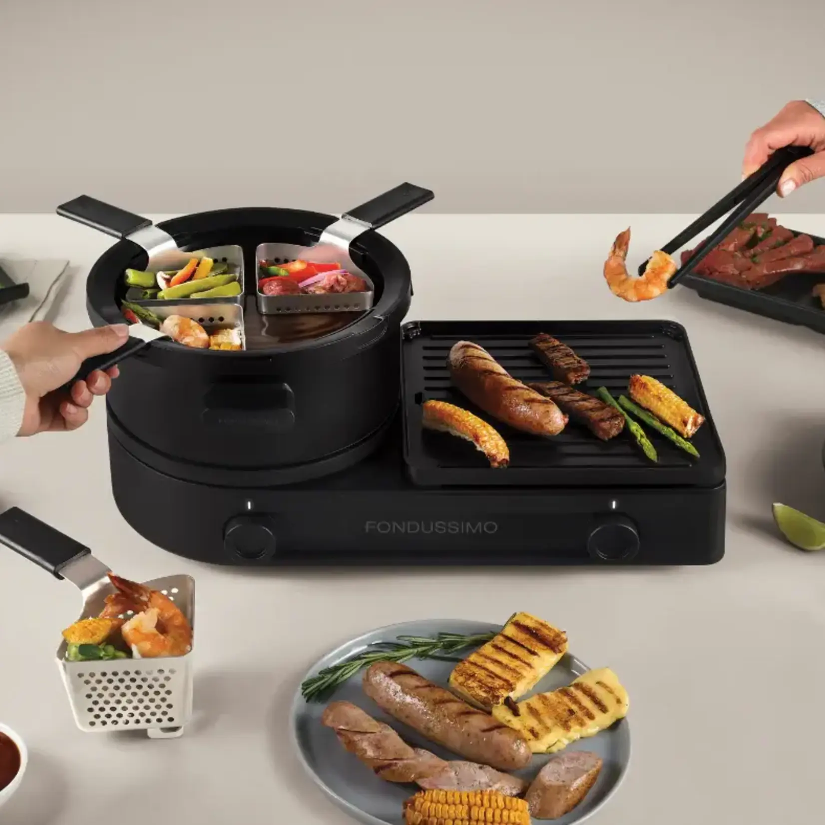 Ensemble à fondue et grillades Fondussimo