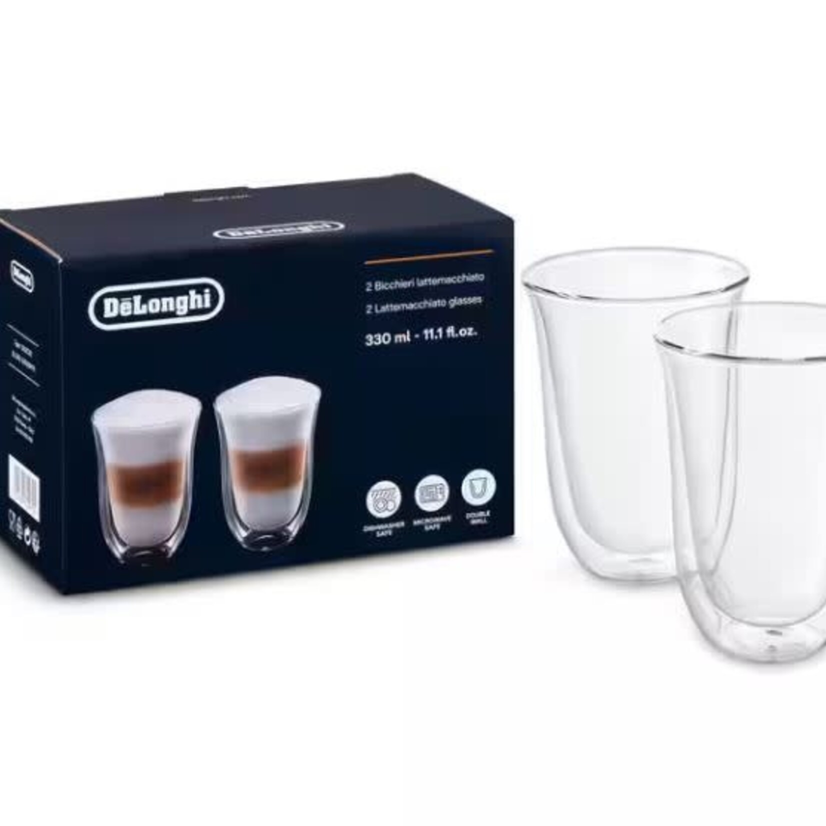 Verre double parois Latte machiato Delonghi DLSC312
