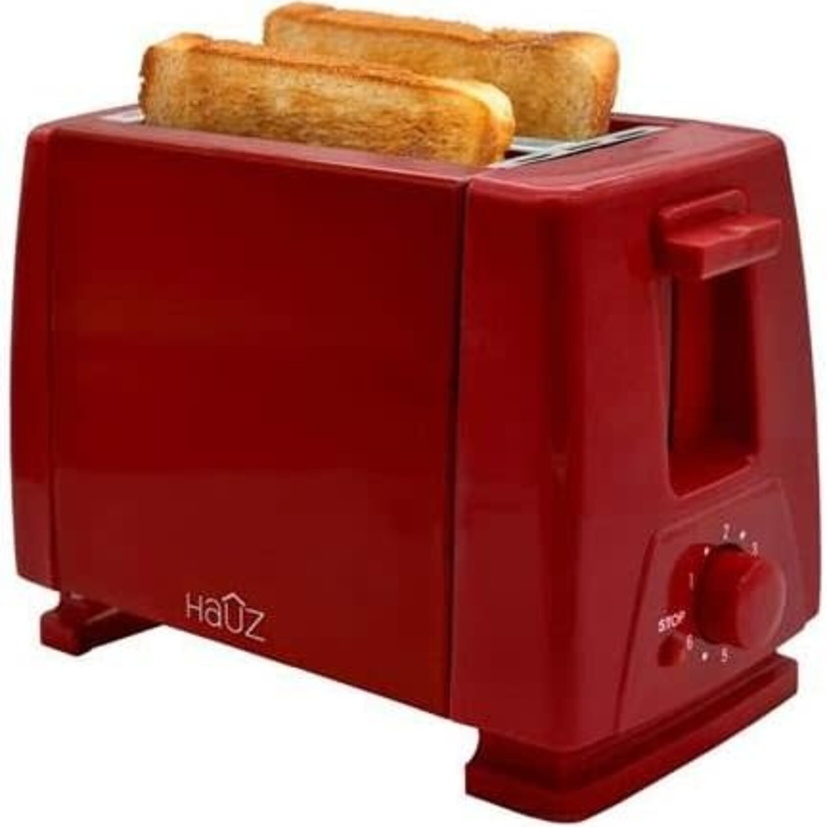 hauz Hauz Grille-pain 2 tranches 750W Rouge AT2SR
