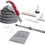 Cyclovac CYOF35XXV Ensemble d'accessoires 24V avec boyau SoftTouch et poignée Exclusive Cyclovac - Brosse Super Luxe 12 po. (30,5cm) Trovac