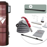 Cyclovac VCYQUARTZPA2 Aspirateur central Quartz Exclusive hybride - avec ensemble d'accessoires 24V Super Luxe - boyau 35 pi.