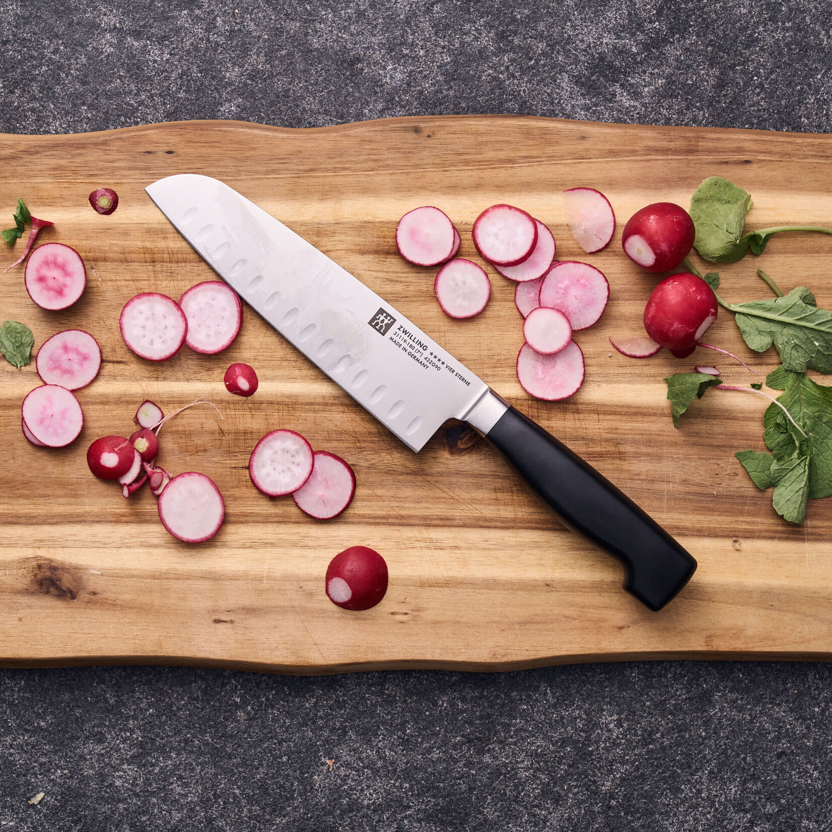 Fstar Couteau Santoku Granton 7" Henckel 1001635