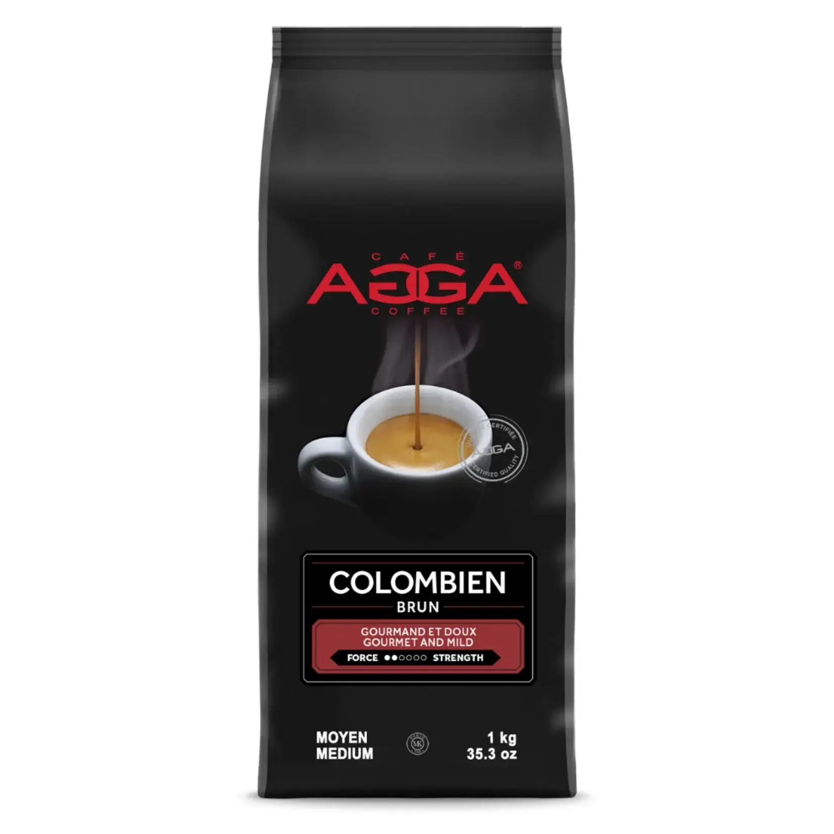 AGGA COLOMBIEN PREMIUM EN GRAINS 1kg