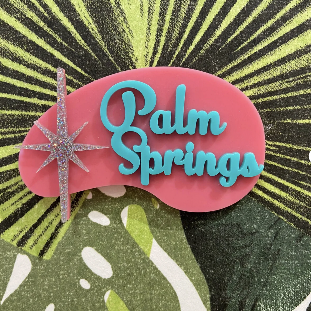 Peepa's Pink Palm Springs Magnet