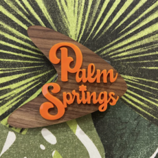 Peepa's Orange and Walnut Palm Springs Magnet