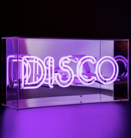 Locomocean Purple Disco Acrylic Box Neon Light
