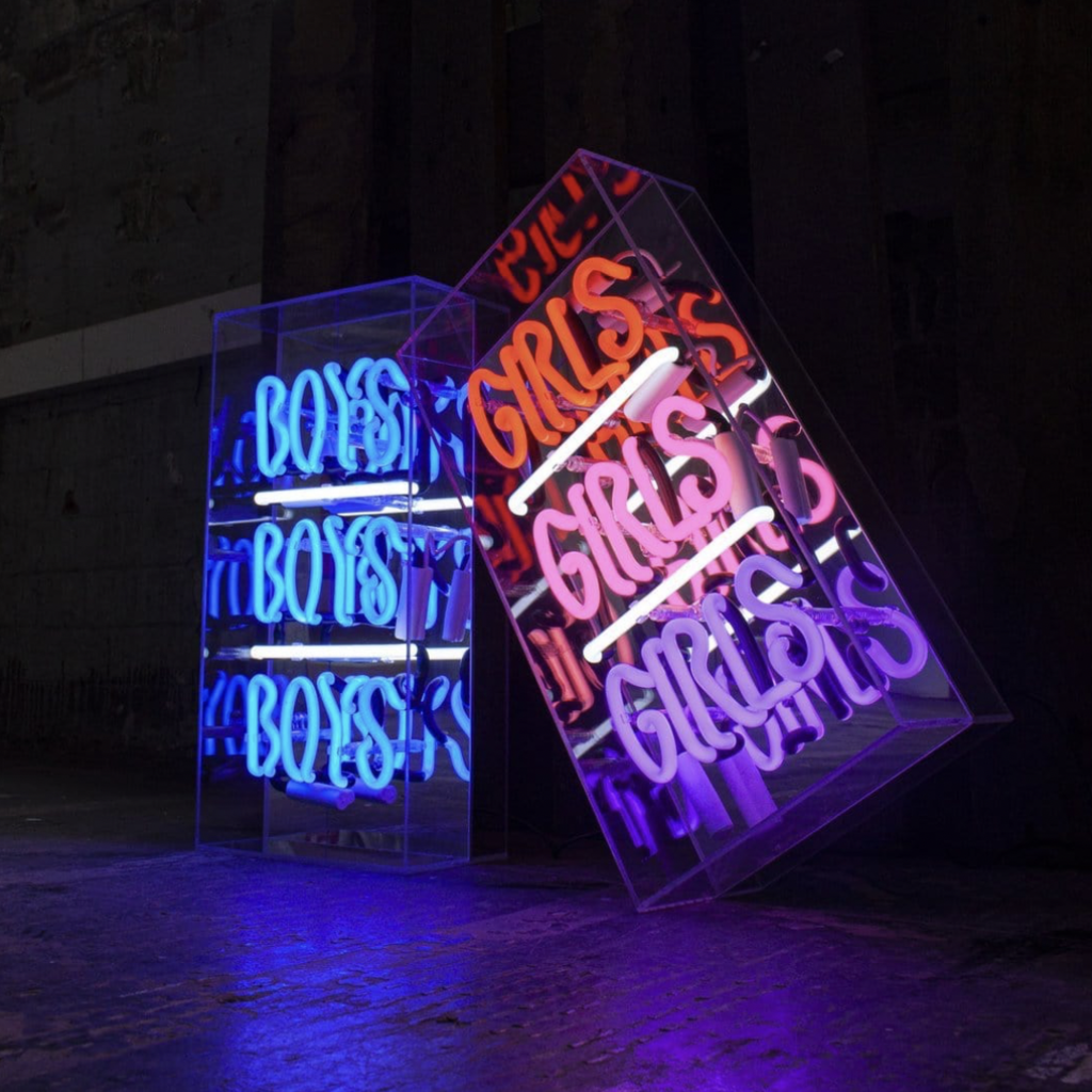 Locomocean Boys Boys Boys Acrylic Box Neon Light