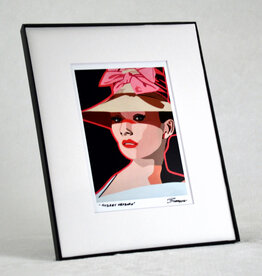 ChrisBurbach Audrey Hepburn - Pink Hat Portrait