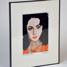 ChrisBurbach Elizabeth Taylor - Orange Portrait