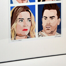 ChrisBurbach Schitt's Creek Rose Family Collage Portrait