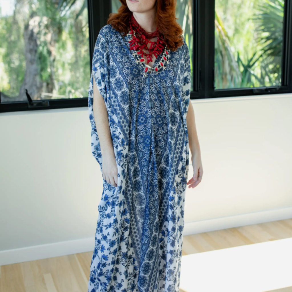 Jennafer Grace Trevi Border Caftan