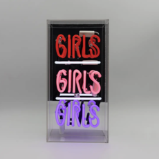 Locomocean Girls Girls Girls Acrylic Box Neon Light