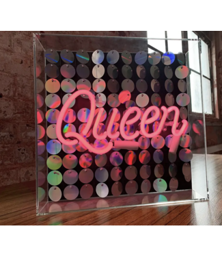 Locomocean Queen Acrylic Box Neon Light