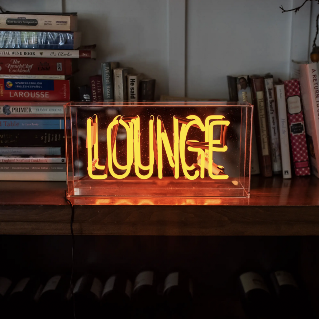 Locomocean Lounge Acrylic Box Neon Light