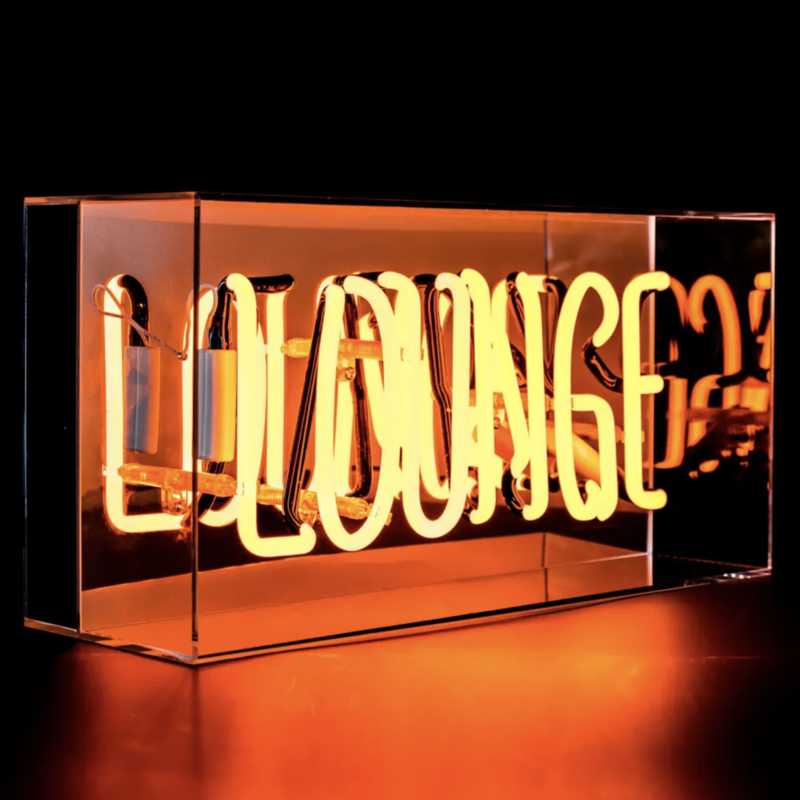 Locomocean Lounge Acrylic Box Neon Light