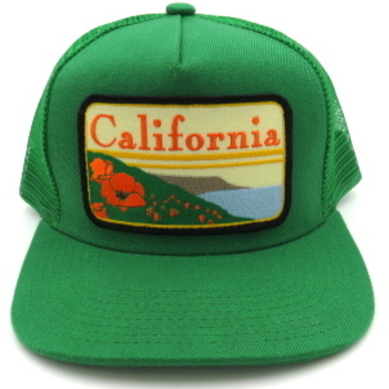 Bartbridge Clothing Co California green trucker hat
