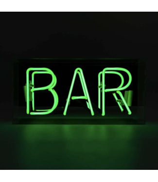 Locomocean Green Bar Acrylic Box Neon Light