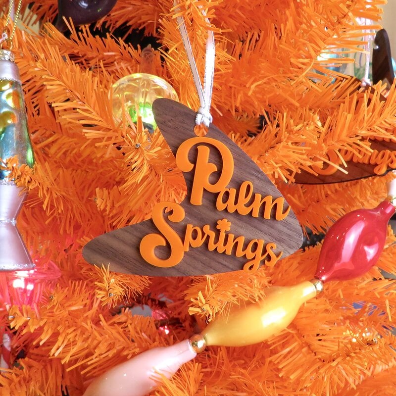 Peepa's Orange and Walnut Palm Springs Ornament