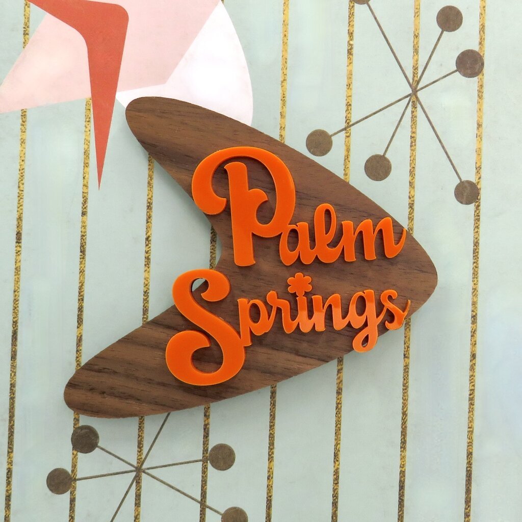 Peepa's Orange and Walnut Palm Springs Magnet