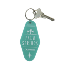 Peepa's Teal Palm Springs Keychain