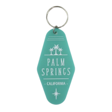 Peepa's Teal Palm Springs Keychain