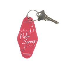 Peepa's Pink Palm Springs Keychain
