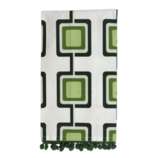 Mod Lounge Paper Co. Retro Square Green Mid Century Modern Bar Kitchen Tea Towel