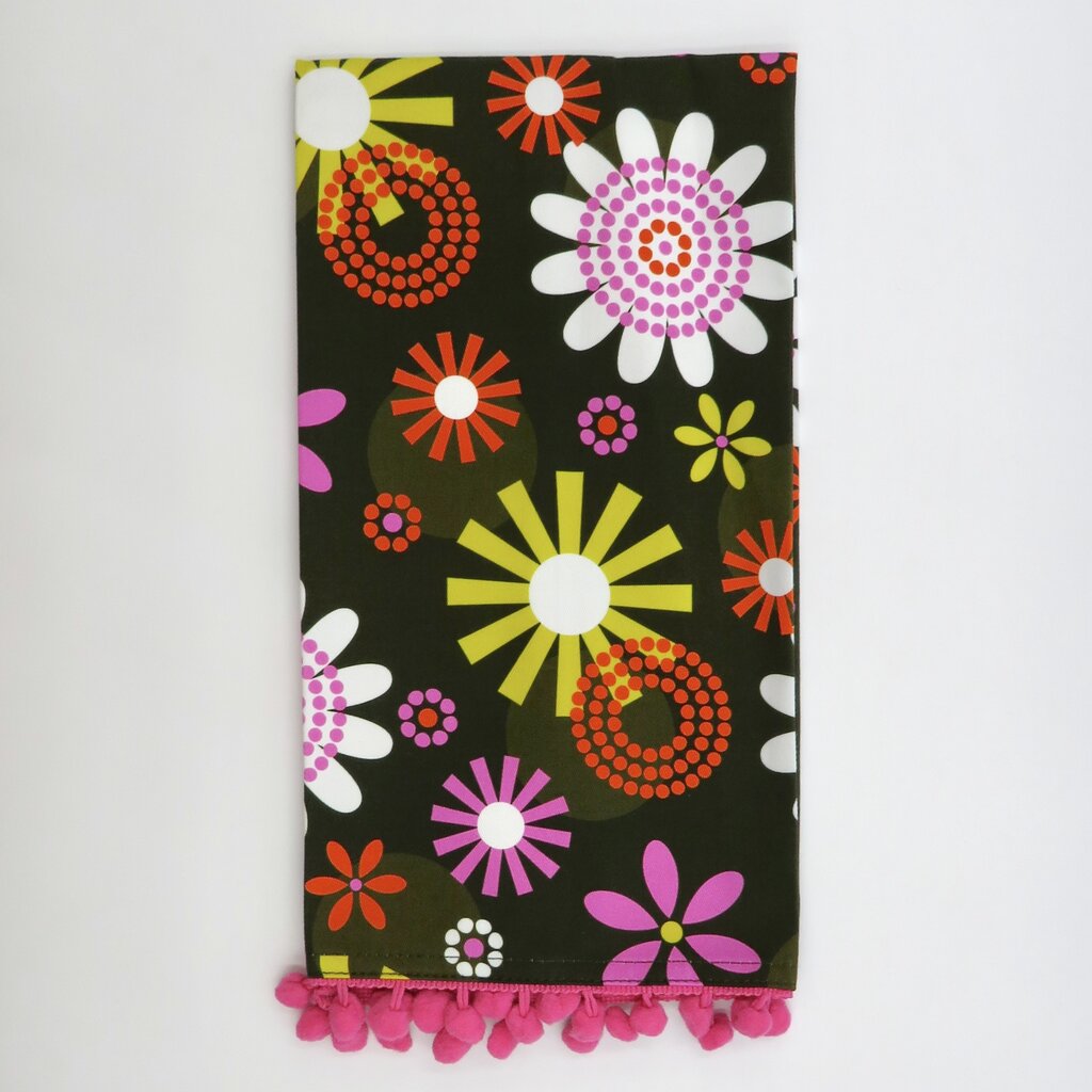 Mod Lounge Paper Co. Groovy Floral Tea Towel