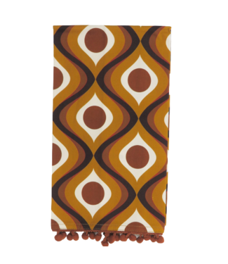 Mod Lounge Paper Co. Mid Mod Amber Circles Tea Towel