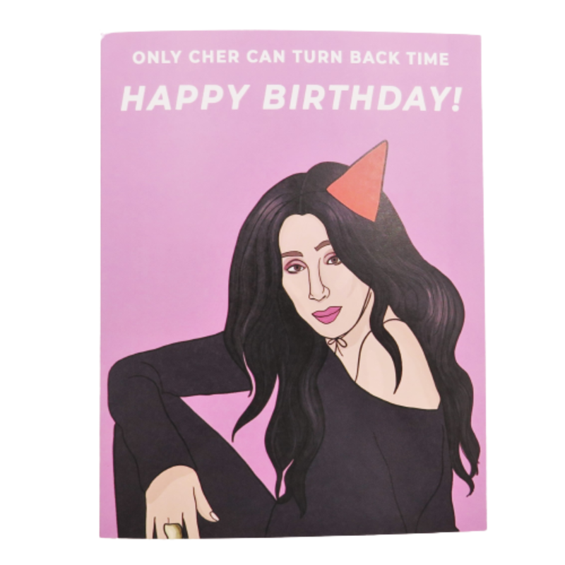 Party Mountain Paper Company Cher Turn Back Time Card