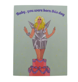 Party Mountain Paper Company Lady Gaga Born This Day Card