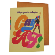 Offensive & Delightful GY13 Hope Your Birthday Is Gay AF Card