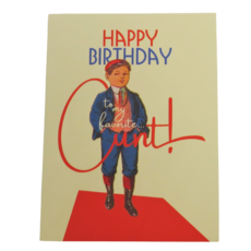 Offensive & Delightful To My Favorite Cunt Birthday Card
