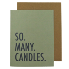 Modern Wit BD007 So Many Candles Card