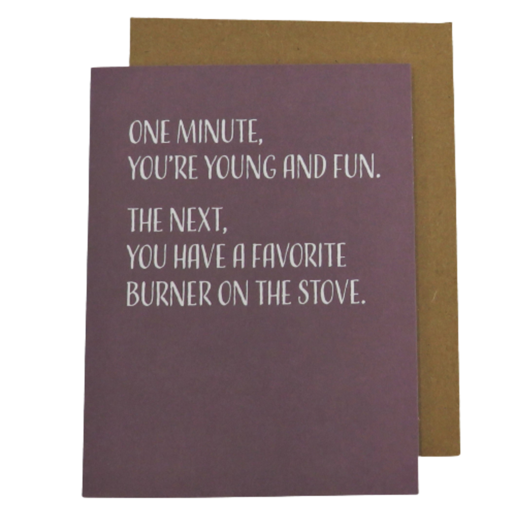 Modern Wit One Minute Stove Card