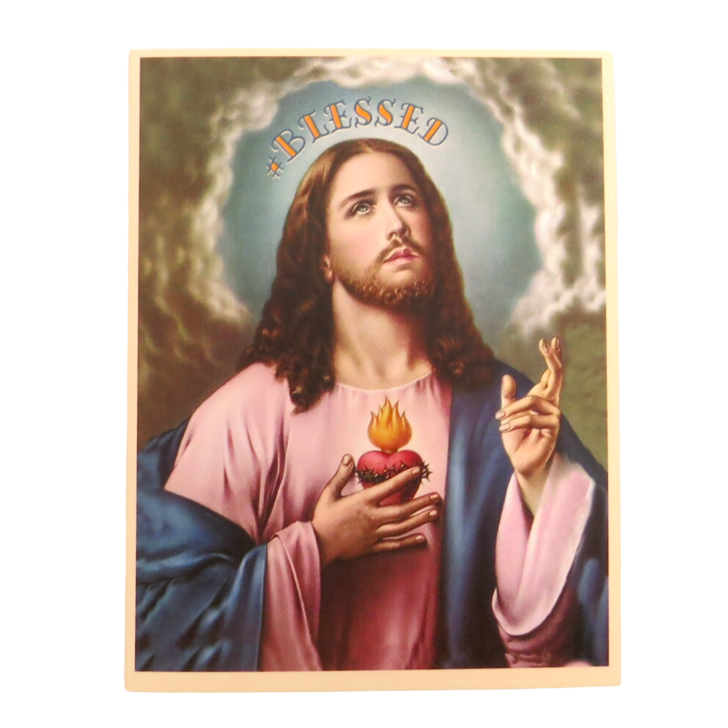 Offensive & Delightful BD05 #Blessed Jesus Card