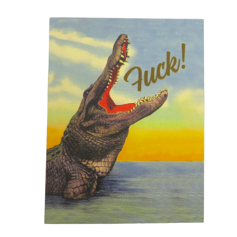 Offensive & Delightful Fuck Crocodile Card