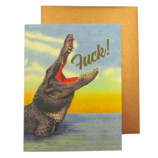 Offensive & Delightful BD54 Fuck Crocodile Card