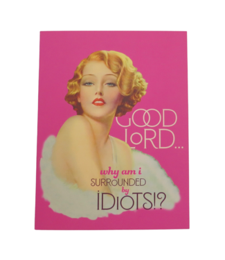 Offensive & Delightful Surrounded By Idiots Card