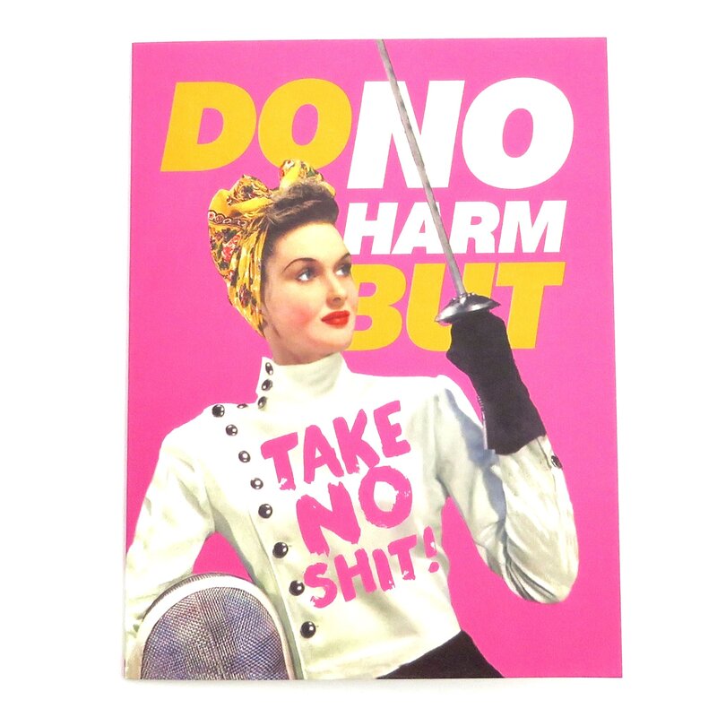 Offensive & Delightful Do No Harm Card