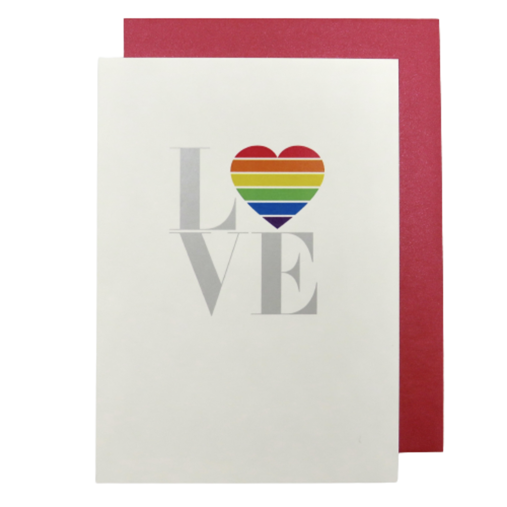 Design With Heart LG01 Love Rainbow Heart Love Card