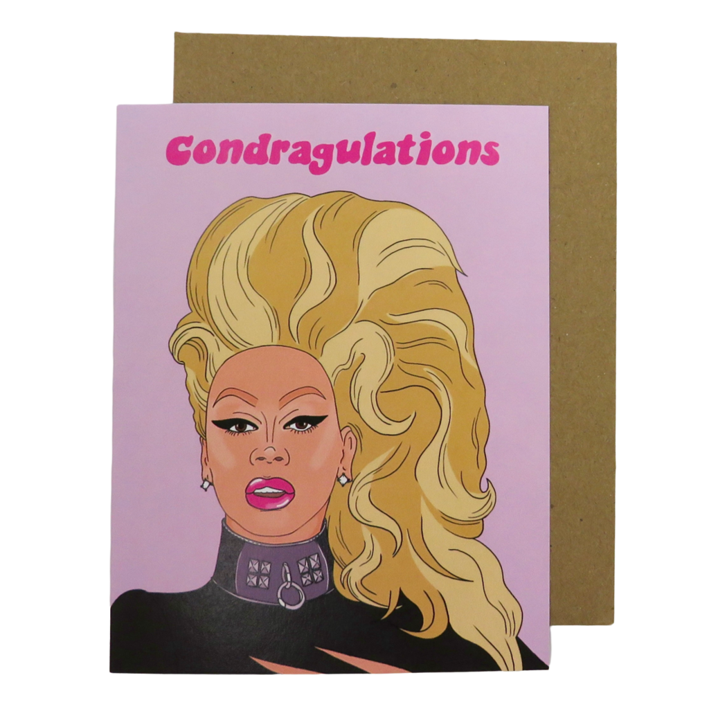 Party Mountain Paper Company Condragulations RuPaul Card