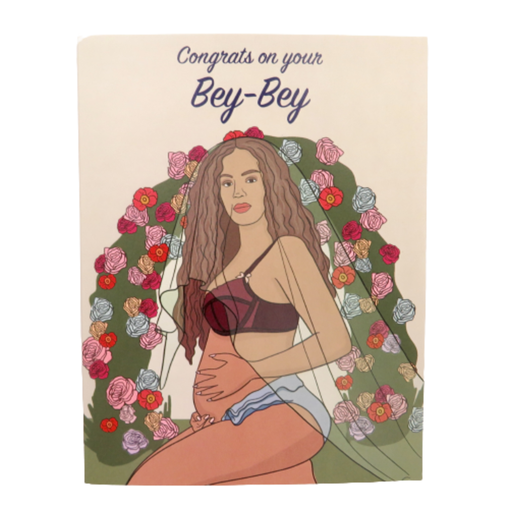 Party Mountain Paper Company Congrats on Your Bey-Bey New Baby Card