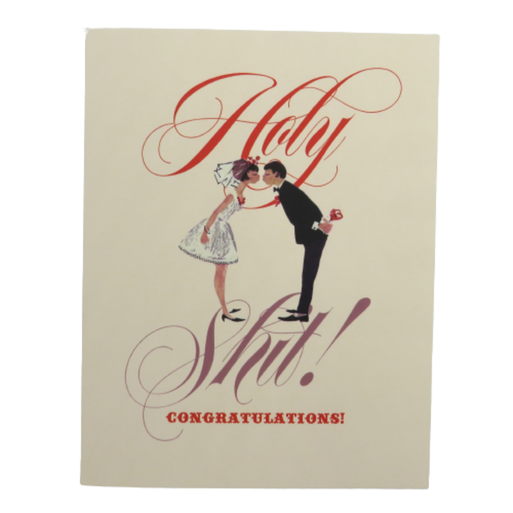 Offensive & Delightful LV86 Holy Shit Wedding Card