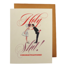 Offensive & Delightful LV86 Holy Shit Wedding Card