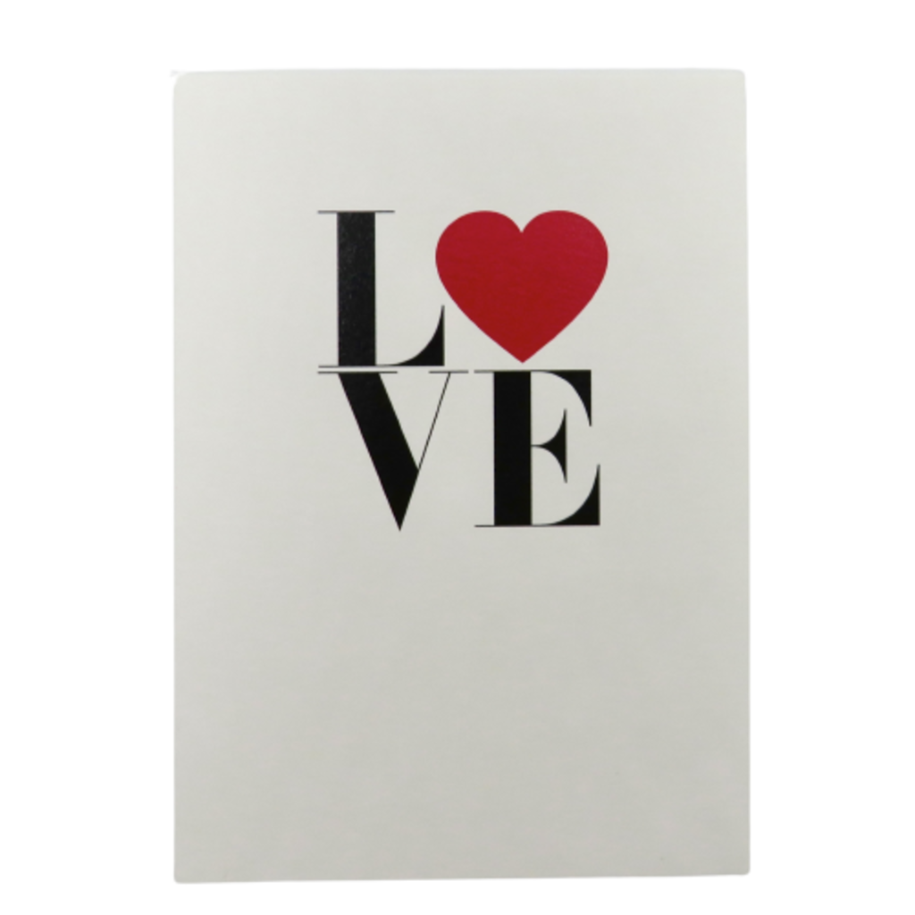 Design With Heart LV04 Love Red Heart Card